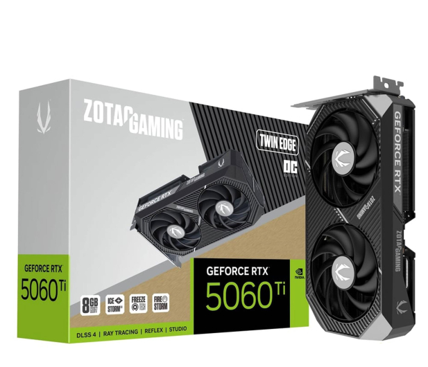 Zotac GeForce RTX 5060 Ti Twin Edge OC 8GB GDDR7 DLSS5 - 1330991 - zdjęcie
